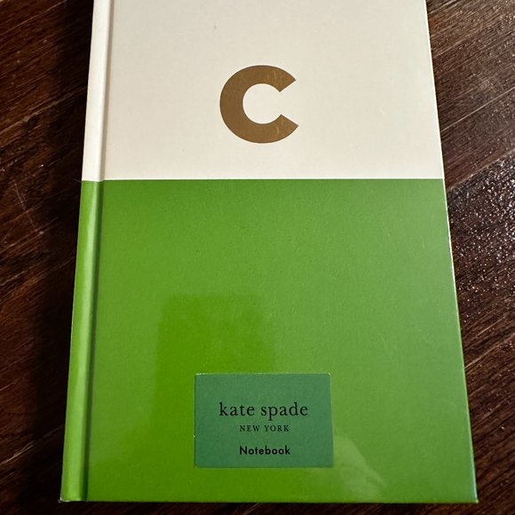 NWT kate spade Dipped Initial Notebook, Letter 'C' - Picture 2 of 4